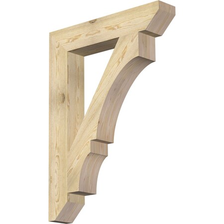 Ekena Millwork Balboa Slat Rough Sawn Bracket, Douglas Fir, 6"W x 34"D x 46"H BKT06X34X46BOA06RDF